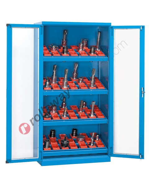 Armoire rangement outils 1023x555 H 2000 mm 2 portes en polycarbonate