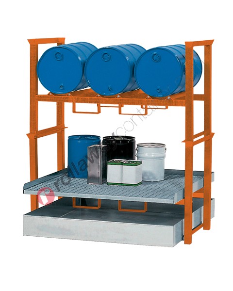 Station de soutirage avec bac de rétention de 270 litres pour petits contenants