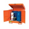 Box de rétention en acier peint 1350 x 1260 x 1540 mm pour substances inflammables