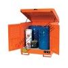 Box de rétention en acier peint 1350 x 860 x 1570 mm pour substances inflammables