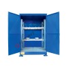 Box de rétention en acier galvanisé peint 1765 x 1350 x 2550 mm avec rayonnage