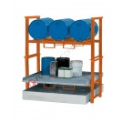 Station de soutirage avec bac de rétention de 270 litres pour petits contenants