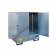 Box de rétention en acier galvanisé 1395 x 1310 x 1660 mm pour 4 fûts de 200 lt
