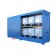 Module de stockage pour cuves sur étagère en acier avec bac de rétention et portes coulissantes groupe de taille 1