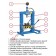 Presse hydraulique manuelle de banc Fervi P001/10 capacité 10T