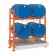 Support de fûts empilable horizontal en acier mm 1500 x 700 H 850 pour 2 fûts de 200 litres