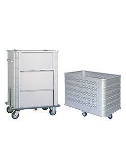 Conteneurs en aluminium et chariots linge